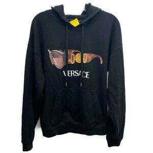 Versace Black Sunglass Graphic Hoodie Sweatshirt